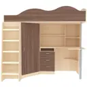 Кровать Кариви КИВи 193x170x88 см ЛДСП цвет бодега темный/дуб молочный