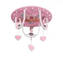 Светильник настенно-потолочный светодиодный Мелодия Света 3887-500-41W_(1) CH1L 6 м² нейтральный белый свет цвет розовый