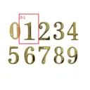 Номер 1 Amig 100x50x6мм латунь