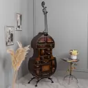 Комод Bogacho Контрабас 17 ящиков 66x27x200 см МДФ цвет коричневый/черный