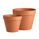 Горшок цветочный 2/01130PZ/01150PZ Deroma 15.2 см 1.9 л керамика коричневый