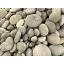 Галька речная серая 30-70мм 25 кг