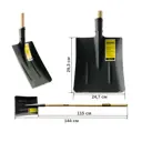 Лопата совковая Zinler песочная тип 1 с деревянным черенком 1200мм