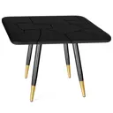 Стол квадратный Sheffilton Sht-t158 83x83 см пластик и металл цвет черный