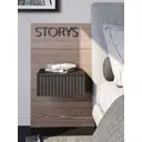 Тумба прикроватная Storys Сити 50x18x34 см МДФ цвет черный