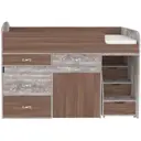 Кровать Кариви Малыш 6 163x104x73 см ЛДСП цвет бетон/бодега темный