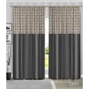 Штора на шторной ленте Iris с закрытыми петлями 320H, 260x145 см, цвет черный