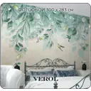 Фотообои флизелиновые 3D Verol 300x283 см Листья
