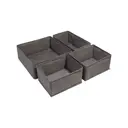 Набор корзин 4 шт Butler 26x14x8 см спанбонд цвет серый