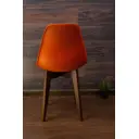 Комплект стульев 2 шт Zip-mebel Сашш 45x83x46 см ABS цвет оранжевый/орех