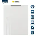 Фасад универсальный для кухонного шкафа 59.6x71.6 см Beneli Color ДСП цвет белый глянец
