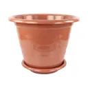 Горшок цветочный Виола Альтернатива 39 см 16 л пластик коричневый