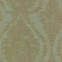 Обои бумажные York Wallcoverings 18 Karat бирюзовые KA5261 0.68 м