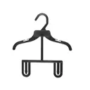 Вешалка детская Valexa ВС-14 25.5x29x1 см пластик цвет черный 9 шт