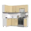Кухонный гарнитур Стендмебель МоденаКГ130-170БДВ 170x217x60 см ЛДСП цвет дуб ваниль
