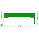 Наличник Бизнес парк Line 6 телескопический 2150x70x10мм белый