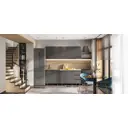 Кухонный гарнитур Миф Челси 200x214x60 см ЛДСП цвет графит