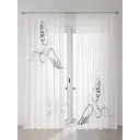 Тюль Comfy Way Алоуна - 51 CW580051-240 150x240 см на шторной ленте цвет белый 2 шт