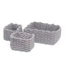 Набор корзин WasserKRAFT Mindel WB-850 Set 34x23x15 см цвет серый