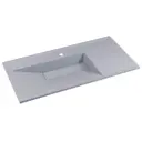 Раковина кварцевая для ванной Uperwood Lotus Quartz 100x50x13 см белая матовая жасмин