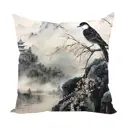 Подушка декоративная Zaberite Горы и Птица Япония 7024, 40x40 см