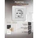 Розетка встраиваемая Arte milano SET16-1-40-1.silver с заземлением и шторками цвет серебро