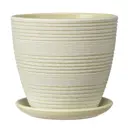 Горшок цветочный Халва Композит d 17.7 см 15.5 см 2.3 л глина зеленый