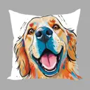 Подушка декоративная Zaberite Собака улыбка 3889, 40x40 см