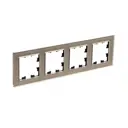 Рамка для розеток и выключателей Systeme electric AtlasDesign Nature ATN320504 4 поста цвет шампань