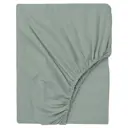 Простыня Vigrana Аселия 90x200 см сатин на резинке цвет серо-зеленый