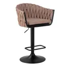 Барный стул Dobrin Leon LM 55x110x49 см текстилен цвет коричневый