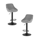 Барный стул Dobrin Logan black lm-5007 45.5x106x48 см цвет серый 2 шт