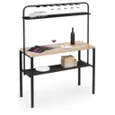 Стол барный прямоугольный Woodville 125x125 см лдсп цвет делано / черный матовый