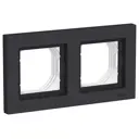 Рамка для розеток и выключателей Systeme electric AtlasDesign ATN441002 2 поста цвет карбон 1 шт