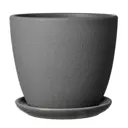Горшок цветочный Саванна Композит d 17.5 см 15 см 2.15 л бетон серый/серебристый