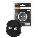 Розетка ТВ/спутник проходная встраиваемая Tdm electric Байкал SQ1819-0221 цвет агат