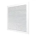 Решётка вентиляционная ERA 138x138 неразъемная с сеткой ABS пластик цвет белый