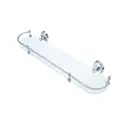 Полка для ванной Haiba HB1907-1 металл и стекло 52x12см цвет белый матовый