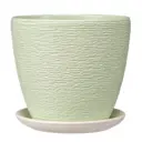 Горшок цветочный Гнездо Композит d 17.7 см 15.5 см 2.3 л глина зеленый