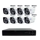 Комплект для видеонаблюдения AHD PS-link 8 камер для улицы 5 Мп цвет белый