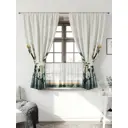Комплект штор Comfy way CW705111-160 на шторной ленте 160x150 см цвет белый, серый, сине-зеленый
