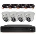 Комплект для видеонаблюдения AHD PS-link 4 камеры для помещения 5Мп цвет белый