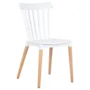 Кухонный стул Dobrin Theo LMZL 46x46x50 см пластик цвет белый