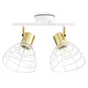 Светильник настенно-потолочный AMBRELLA LIGHT TR8601 2 лампы 8 м² цвет белый/золото