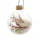 Елочный шар 746477 10 см стекло белый