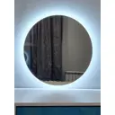 Зеркало для ванной Alfa mirrors подогрев Svet-5AVzVd-Lite с подсветкой 50x50см включение на взмах