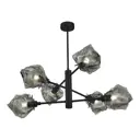 Люстра на штанге St luce Sl1175.402.06 6 ламп 12 м² цвет черный