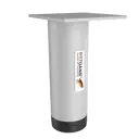 Ножка круглая Bezgans ⌀50 высота 150 мм металл цвет Белый 4 шт.