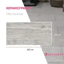Керамогранит Керамин Ноттингем CDB00016814_MSK 60x30см цвет серый