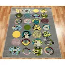 Ковер Agnella Funky Top Sus Graphite прямой 160x220 см полипропилен